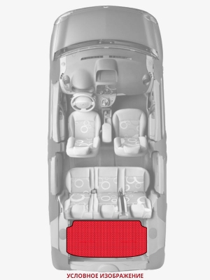 ЭВА коврики «Queen Lux» багажник для Mitsubishi Pajero Pinin
